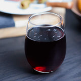 Libbey 15 oz Stemless Wine Glass — Clear (CL) — blank front view — 4