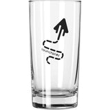 Libbey 12 oz Collins Glass — Clear (CL) — decorated front view — 2