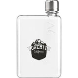 A6 Tritan™ memobottle™ 12 oz — Clear (CL) — decorated front view — 2