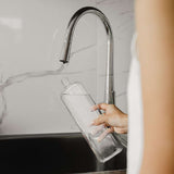 Slim Tritan™ memobottle™ 15 oz — Clear (CL) — blank front view — 6