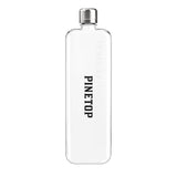 Slim Tritan™ memobottle™ 15 oz — Clear (CL) — decorated front view — 2