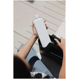 Slim Stainless Steel memobottle™ 20 oz — White (WH) — blank front view — 11