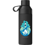 Ocean Bottle Original 17 oz — Black (BK) — decorated front view — 24