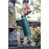 Ocean Bottle Original 17 oz — Green (GR) — blank back view — 20