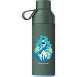 Ocean Bottle Original 17 oz — Green (GR) — decorated front view — 13