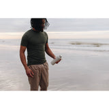 Ocean Bottle Original 17 oz — Sand — blank front view — 42