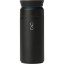 Ocean Bottle Brew Coffee Flask 12 oz — Black (BK) — blank back view