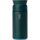 Ocean Bottle Brew Coffee Flask 12 oz — Green (GR) — blank back view