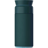 Ocean Bottle Brew Coffee Flask 12 oz — Green (GR) — blank front view — 11