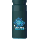 Ocean Bottle Brew Coffee Flask 12 oz — Green (GR) — decorated front view — 10