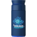 Ocean Bottle Brew Coffee Flask 12 oz — OceanBL(OBL) — decorated front view