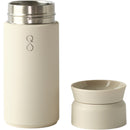 Ocean Bottle Brew Coffee Flask 12 oz — Sand — blank back view