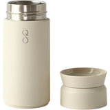 Ocean Bottle Brew Coffee Flask 12 oz — Sand — blank back view — 7
