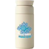 Ocean Bottle Brew Coffee Flask 12 oz — Sand — decorated front view — 2