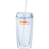 Vortex Tumbler 16oz — Clear (CL) — decorated front view — 2