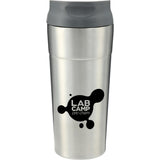 Frenchie Tumbler 17oz — Silver (SL) — decorated front view — 2