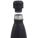 Copper Vacuum Insulated Bottle 17oz — Black (BK) — blank product view — 24