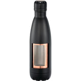 Copper Vacuum Insulated Bottle 17oz — Black (BK) — blank front view — 23