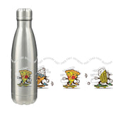 Copper Vacuum Insulated Bottle 17oz — Silver (SL) — decorated front view — 10