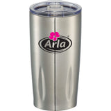 Adrian Vacuum Tumbler 20oz — Silver (SL) — decorated front view — 5