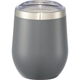 Corzo Copper Vacuum Insulated Cup 12oz — Gray (GY) — blank front view — 6