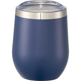 Corzo Copper Vacuum Insulated Cup 12oz — Navy (NY) — blank front view — 17