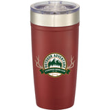 Arctic Zone Titan Thermal HP Copper Tumbler 20oz — Brick Red — decorated front view — 22