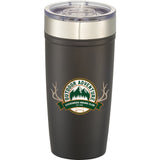 Arctic Zone Titan Thermal HP Copper Tumbler 20oz — Black (BK) — decorated front view — 25