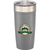 Arctic Zone Titan Thermal HP Copper Tumbler 20oz — Gray (GY) — decorated front view — 17