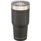 Arctic Zone® Titan Thermal HP® Copper Tumbler 30oz — Black (BK) — blank front view — 8