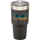 Arctic Zone® Titan Thermal HP® Copper Tumbler 30oz — Black (BK) — decorated front view — 6