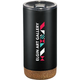 Valhalla Copper Vacuum Insulated Tumbler 16oz — Black (BK) — decorated front view — 2