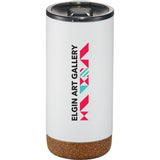 Valhalla Copper Vacuum Insulated Tumbler 16oz — White (WH) — decorated front view — 4