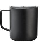 Rover Copper Vacuum Insulated Camp Mug 14oz — Black (BK) — blank back view — 5