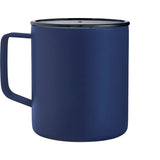 Rover Copper Vacuum Insulated Camp Mug 14oz — Navy (NY) — blank back view — 15