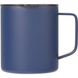 Rover Copper Vacuum Insulated Camp Mug 14oz — Navy (NY) — blank front view — 12