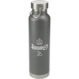 Thor Copper Vacuum Insulated Bottle 22oz — Gray (GY) — decorated front view — 62