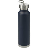 Thor Copper Vacuum Insulated Bottle 22oz — Navy (NY) — blank back view — 44