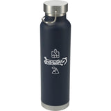 Thor Copper Vacuum Insulated Bottle 22oz — Navy (NY) — decorated front view — 42
