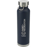 Thor Copper Vacuum Insulated Bottle 22oz — Navy (NY) — decorated front view — 41