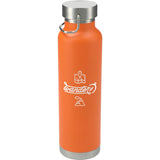 Thor Copper Vacuum Insulated Bottle 22oz — Orange (OR) — decorated front view — 54