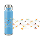 Thor Copper Vacuum Insulated Bottle 22oz — Process Blue (PBL) — decorated front view — 19