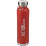 Thor Copper Vacuum Insulated Bottle 22oz — Red (RD) — decorated front view — 36