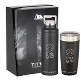 Arctic Zone® Titan Thermal HP® Copper Vac Gift Set — Black (BK) — decorated front view — 2