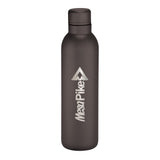 Thor Copper Vacuum Insulated Bottle 17oz — Black (BK) — decorated front view — 6