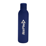 Thor Copper Vacuum Insulated Bottle 17oz — Navy (NY) — decorated front view — 3