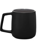 Sienna Ceramic Mug 14oz — Black (BK) — blank back view — 4