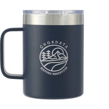 Arctic Zone® Titan Thermal HP® Copper Mug 14oz — Navy (NY) — decorated front view — 5