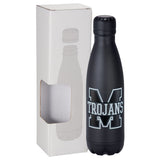 Copper Vacuum Insulated Bottle 17oz w/ Window Box — Black (BK) — decorated front view — 10