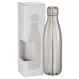 Copper Vacuum Insulated Bottle 17oz w/ Window Box — Silver (SL) — blank front view — 5